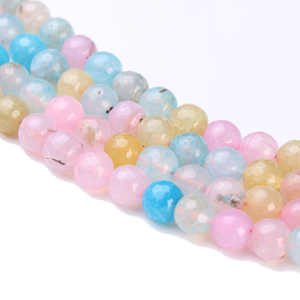 ลูกปัดอเมทรินและโทแพซสำหรับทำเครื่องประดับ เพชรเพริดอตและอะควาเมอรีนเจียระไนทรงรอนเดลและทริลเลียน ได้รับการรับรองจาก GIA - Product Image 5