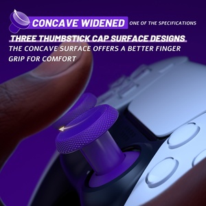 Manettes analogiques réglables en hauteur de couleur violette ThumbsGear V3, manettes ergonomiques interchangeables pour manettes PS5 et PS4 - Product Image 5