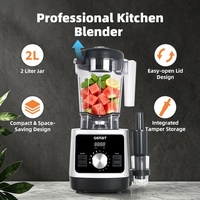 2L Juicer Blender voor de keuken Multifunctionele Smoothie Blender met geïntegreerde tamperopslag Keukenapparatuur Fruitmixer