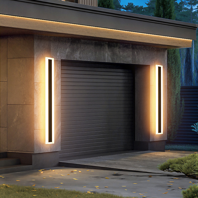 Gouly Customized Modern Smart APP Control Aluminum Outdoor Wall Light for Home Decoration with IP65 Waterproof