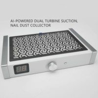 Nouvel aspirateur à poussière professionnel pour manucure TP818, puissant, 60W, double ventilateur, 4500 tr/min, extracteur de poussière pour ongles, en plastique
