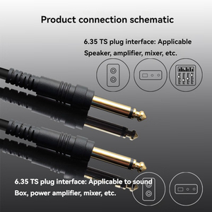 6,35mm a XLR Mono Stereo 1/<span class=keywords><strong>4</strong></span> Jack <span class=keywords><strong>Cable</strong></span> de audio PVC con camisa XLR a 6,35mm 6,5 para uso en monitores - Product Image 5