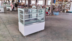 <span class=keywords><strong>Vitrine</strong></span> <span class=keywords><strong>réfrigérée</strong></span> pour gâteaux en verre et métal, <span class=keywords><strong>prix</strong></span> bas, <span class=keywords><strong>vitrine</strong></span> pour pâtisseries, porte coulissante arrière, refroidissement par air - Product Image 6