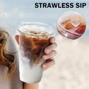 Film d'étanchéité jetable en gros pour gobelets à café transparents Boba Tea avec logo personnalisé en forme de U, 16 oz, 12 oz, 32 oz, avec couvercle - Product Image 4