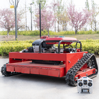 2025 DZR pabrik nol putaran SLPoe mesin pemotong rumput 1070mm lebar pemotongan harga rendah mesin pemotong rumput Crawler untuk DIY