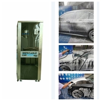 Machine de lavage de voiture en libre-service 24h entièrement automatique Lave-voiture à haute pression avec paiement par carte, billets et pièces Machine de lavage de voiture