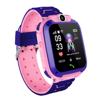 Montre connectée pour enfants Q12 en gros avec carte SIM 2G, traceur GPS, étanche IP68, appel, réveil