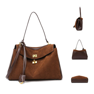 7251 -3 2025 Sac à main fourre-tout pour femme, style décontracté personnalisé, avec porte-cartes et deux rabats, sac à cosmétiques chinois économique, sacs à bandoulière pour femmes - Product Image 1