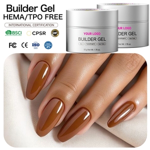 High Performance HEMA&TPO Free Nail <b>Builder</b> Gel Anti-wear Hard Gel Precise Nail Shaping Custom Brand Manicure Gel - Product Image 1