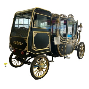 Carrozza reale di lusso del cavallo con la carrozza a cavallo elettrica sigillata dell'automobile su misura l'alta qualità carrozza reale da vendere - Product Image 1
