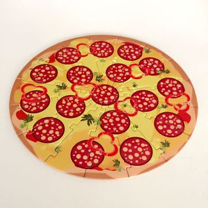 Free shipping high quality Funny <span class=keywords><strong>Pizza</strong></span> Puzzle paper personalized play games puzzle Mat for children toys - Product Image 1