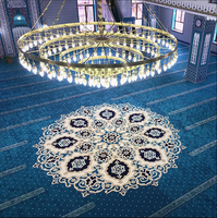 Tapis de prière mural moderne pour mosquées et centres islamiques, tapis musulman en nylon fabriqué à la machine