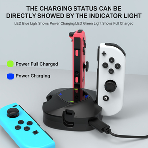 HONSON 4 in 1 fabrika toptan anahtarı şarj istasyonu standı Joystick denetleyicisi için Nintendo anahtarı Joycon Led göstergesi ile - Product Image 3
