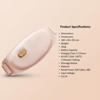 Tragbarer Taillengürtel zur Schmerzlinderung mit Wärme und Vibration, USB-Aufladbar, APP-Zeitsteuerung für Frauen