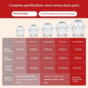 Juego de Ventosas de Vidrio para Medicina China Chenye, Juego Completo de Ventosas al Vacío para Uso Doméstico y Salón de Belleza, Clase I - Product Image 3
