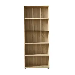 Factory Outlet Comic Open Book Cases With OAK Colour Wooden Furniture 4 ShelvesBook Cases Bookshelf