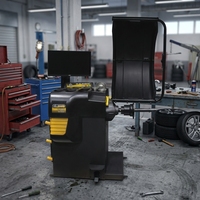 Équilibreuse de roues motorisée pour l'alignement des pneus – Équipement professionnel pour atelier automobile