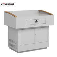 Pupitre/Chaire d'église doublement réglable tout-en-un pour mobilier scolaire avec microphone, interactif et électrique