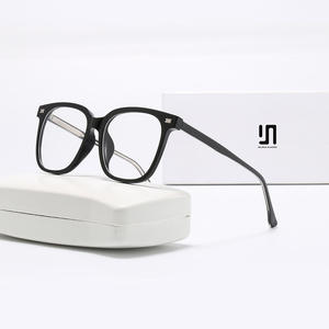 Gafas rectangulares sin receta Tr90 para mujer, protección contra luz azul, lentes planas, ancho de montura medio, nariz estándar - Product Image 6