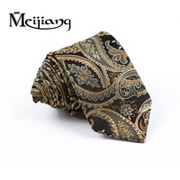 Direkt vom Hersteller: Hochwertige Maßgefertigte 7-fach Gefaltete Jacquard-Seidenkrawatten mit Klassischem Paisley-Muster, Umweltfreundlich, für Herren, Hochwertige Herren-Accessoires