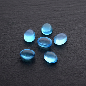 Topacios Azules Cielo Natural, Gemas Sueltas con Corte Ovalado de 8x10mm, Certificadas por Terceros, Venta al Por Mayor, Gopika Exports, Joyería Fina - Product Image 1