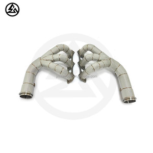 Collecteurs d'échappement sportifs CSZ pour Porsche 911 991.1 GT3 991.2 GT3 4.0L avec bouclier thermique de compétition - Product Image 6