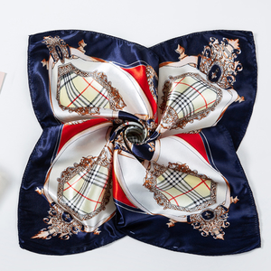 Elegant Floral Printed <b>Silk</b> <b>Scarf</b> <b>Square</b> Women's Fashion Accessory All Seasons Multi-Functional - Product Image 5