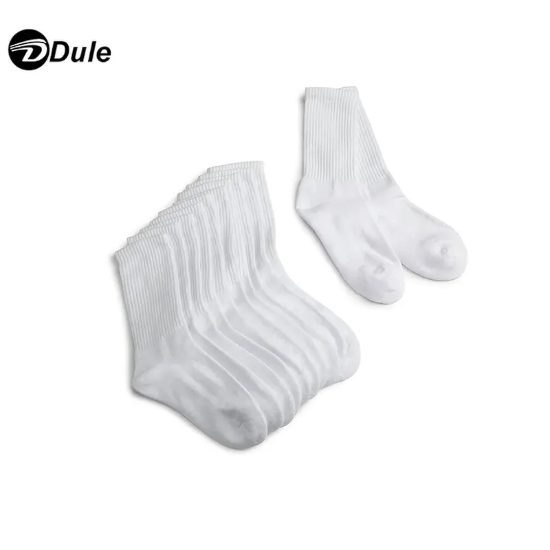 DL-I-620 boy white socks kids white socks 100% cotton white school socks kids