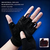 Gants de sport respirants, antidérapants, légers, demi-doigts, avec support du poignet et protection des articulations, pour unisexe, fitness, cyclisme, salle de sport