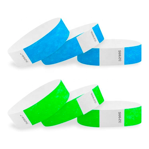 25*250mm Blanc Tyvek Bracelets Papier Bracelet Solide Sécurité Bracelet Papier Bracelets pour Événements - Product Image 1