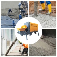 Machine portative électrique de pompage de ciment de pompe de jointoiement de ciment de remorque de moteur diesel 45KW pour le chantier de construction