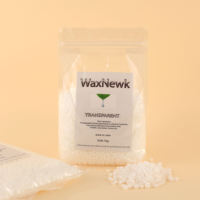 WaxNewK lilin transparan 1000g 1kg, hipoalergenik bening Rosin bebas lilin tubuh sensitif kulit depilator suhu rendah manik-manik lilin keras