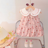 Robe de princesse pour bébés filles - Robe d'été sans manches à col de poupée Vente en gros Commerce international