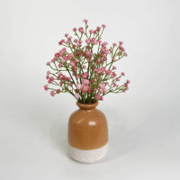 Bouquet délicat de gypsophile artificielle en tissu et PE dans un vase pour la décoration intérieure