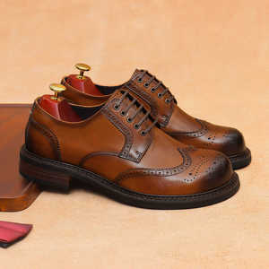 Nouvelle Tendance – Chaussures Homme en Cuir Véritable Brillant, Style Britannique Sportif Décontracté, à Enfiler, Légères, Antidérapantes et Respirantes pour l'Automne - Product Image 3