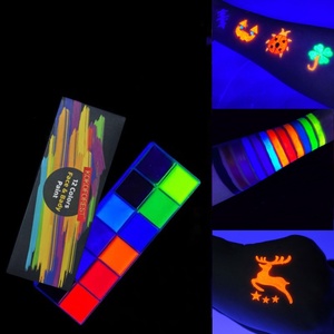 Paleta de maquillaje de Halloween Lezhuang, superventas, colores de aceite brillantes a base de agua para <span class=keywords><strong>tatuajes</strong></span> faciales, suministros de <span class=keywords><strong>pintura</strong></span> corporal para fiestas artísticas - Product Image 1