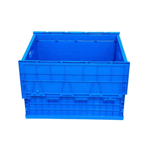 <span class=keywords><strong>Caisse</strong></span> en <span class=keywords><strong>plastique</strong></span> de taille européenne 760*580*520mm, empilable, emboîtable, pliable, avec couvercle intégré, fabriquée en Chine - Product Image 2