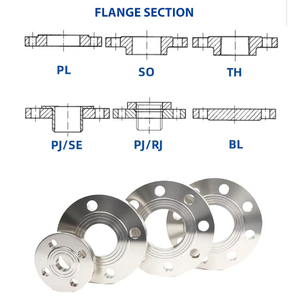 Flanges de Aço Carbono com Pescoço de Solda Forjado em Aço Inoxidável 304 316 de Alta Pressão ANSI B16.5 DN15-DN2000 de Alta Venda - Product Image 6