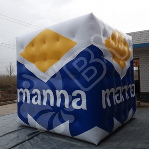 BOYAN publicidad cielo inflable globo de aire caliente/<span class=keywords><strong>globos</strong></span> voladores inflables forma de cubo globo de helio - Product Image 1