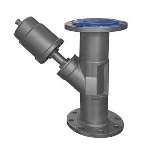 Vanne à siège angulaire pneumatique à double action COVNA 1/2 pouce en acier inoxydable à bride pour vapeur - Product Image 5