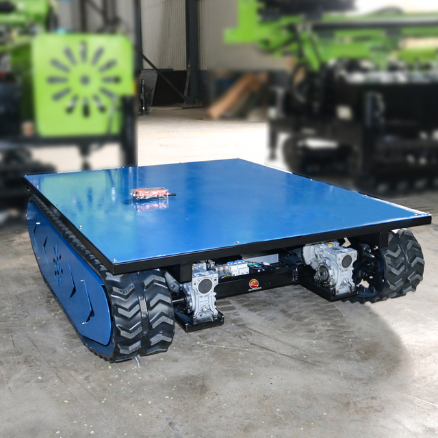 Hongrun Rubber Tracked Robot Chassis Platform Supplier Customised High Quality Thick Track Crawler Chassis