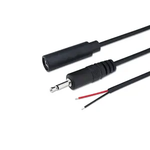 2.5毫米单声道扬声器音频电源线3.5毫米单声道功率放大器拾音器单AUX音频电缆