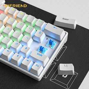 Mini 60% RGB Lighting Keycaps Wired Office <b>Keyboard</b> New <b>USB</b> Interface ABS Material Red Switch for Laptop PC Gaming Mini White Me - Product Image 6