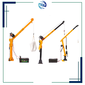 פלדה פחמן יחיד מנוף משאית עם Jib מתקפל ו 12v מנוע <span class=keywords><strong>winch</strong></span> 500-1500 ק "ג קיבולת 40 ק" ג קל משקל - Product Image 1