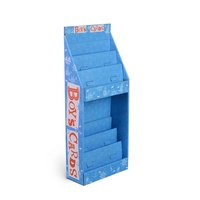 Benutzer definierte Einzelhandel geschäft Gruß karte Boden Postkarte Pop Rack Produkt Papier Wellpappe Display Stand Supermarkt