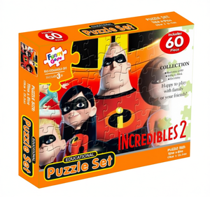 Divertido Juego de Rompecabezas Goo de 60 Piezas, Los Increíbles 2, Juguete Educativo para Niños de 3 Años en Adelante - Product Image 1