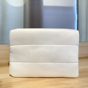 Bán buôn trắng tùy chỉnh trang điểm Pouch mỹ phẩm bong bóng vẻ đẹp chăm sóc da lưu trữ Scuba vệ sinh cá nhân Túi <span class=keywords><strong>Neoprene</strong></span> sưng húp trường hợp - Product Image 5