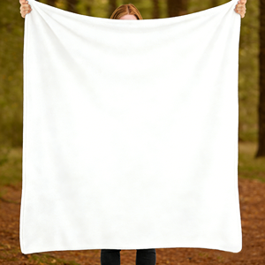 بطانية مخصصة 100% بوليستر، بطانية بيضاء فارغة للطباعة بالتسامي، خفيفة الوزن وناعمة من الفلانيل - Product Image 2