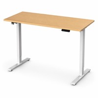 Bureau debout électrique moderne personnalisé OEM, hauteur réglable, moteur simple, poste de travail ergonomique pour la maison et le bureau