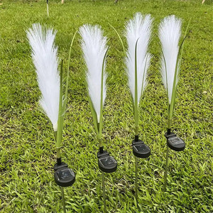 Lampe solaire artificielle pour allée extérieure, cour, passerelle, décoration, roseau lumineux, prise de terre, lampe à <span class=keywords><strong>paille</strong></span> de riz - Product Image 2